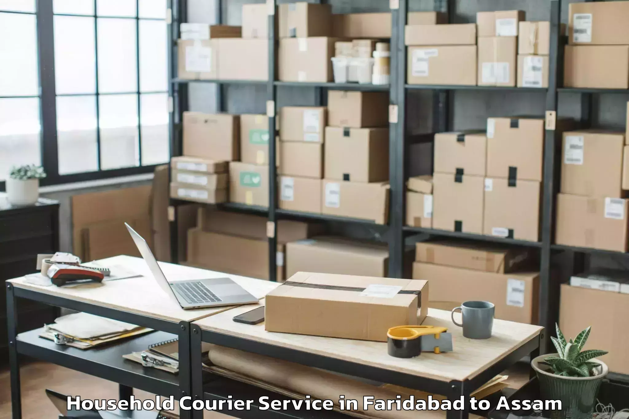 Easy Faridabad to Gauripur Household Courier Booking